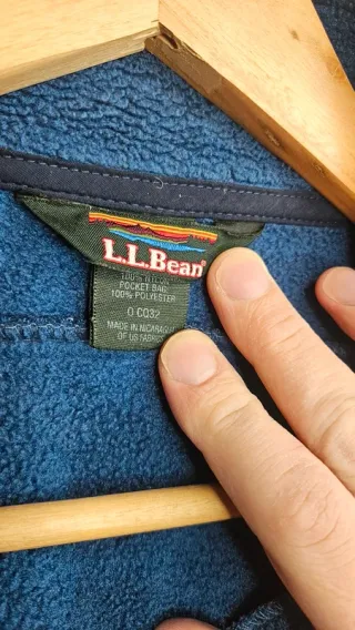 Fleece L.L.Bean Unisex Azul Talla M