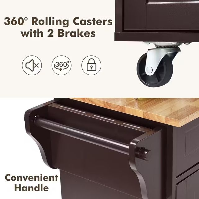 Carrello da cucina con ruote, carrello da portata