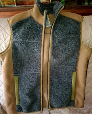 Chaleco Solognac 500 Hombre Marrón/Gris