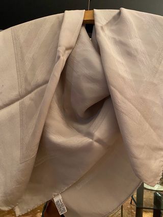 Foulard Loewe 100% Seta Grigio Perla