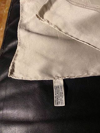 Foulard Loewe 100% Seta Grigio Perla