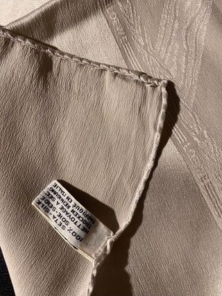 Foulard Loewe 100% Seta Grigio Perla