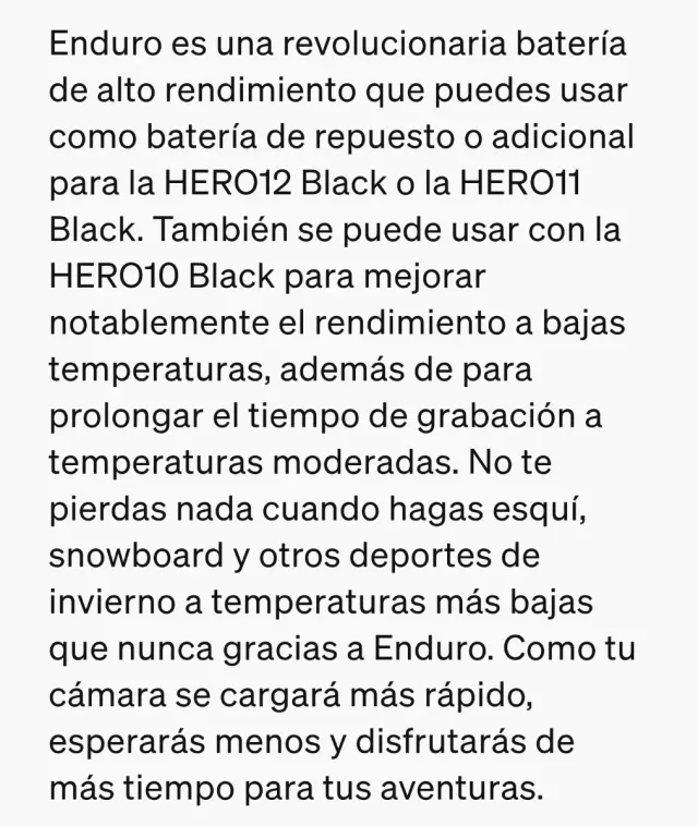 Caricatore originale GoPro Hero12 con batteria Enduro