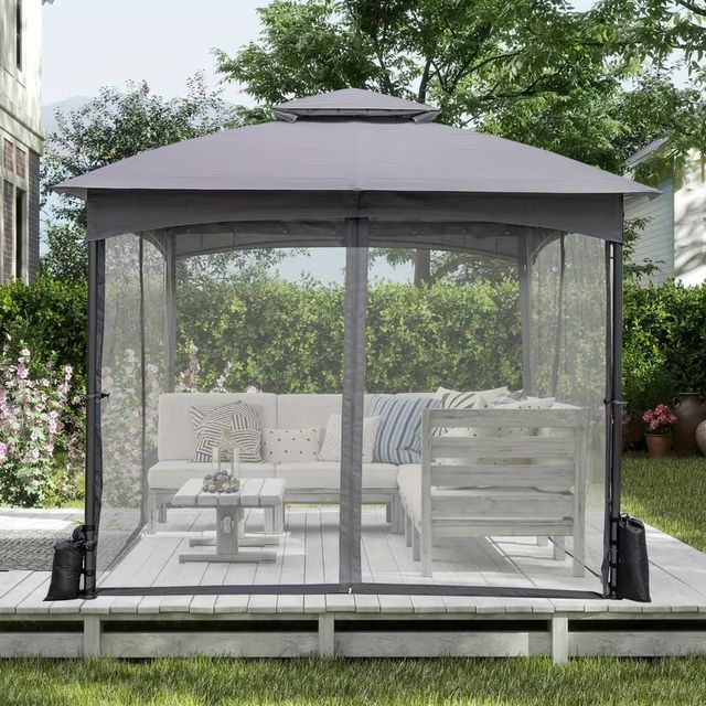 GOFLAME 3.05x3.05metri Gazebo da Patio con pareti