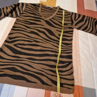 Jersey Zara Animal Print oversiza
