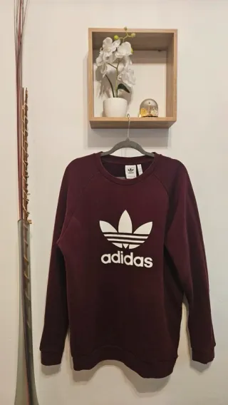 Sudadera Adidas Originals Trefoil Borgoña Talla L