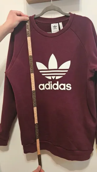 Sudadera Adidas Originals Trefoil Borgoña Talla L
