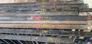 Barandilla de hierro forjado.