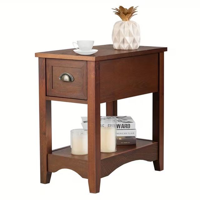 Tavolino con cassetto e ripiano, tavolino da divan