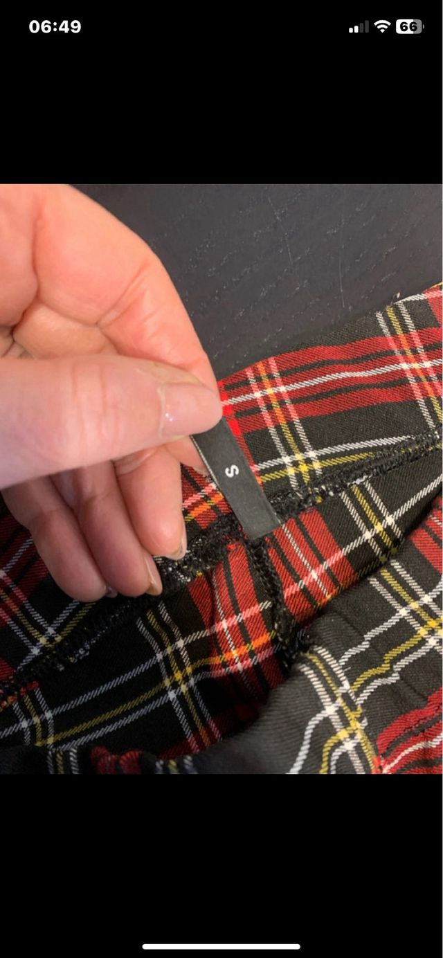 Pantaloni scozzesi Calzedonia taglia S