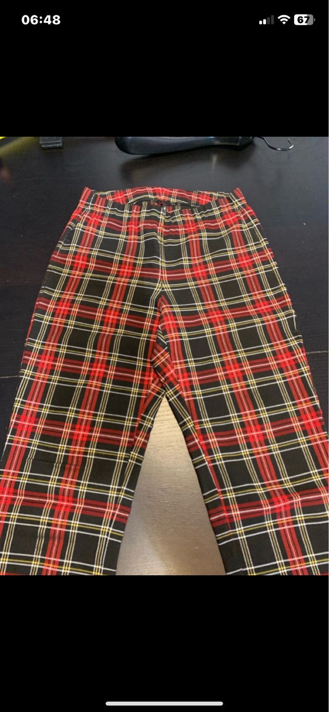 Pantaloni scozzesi Calzedonia taglia S