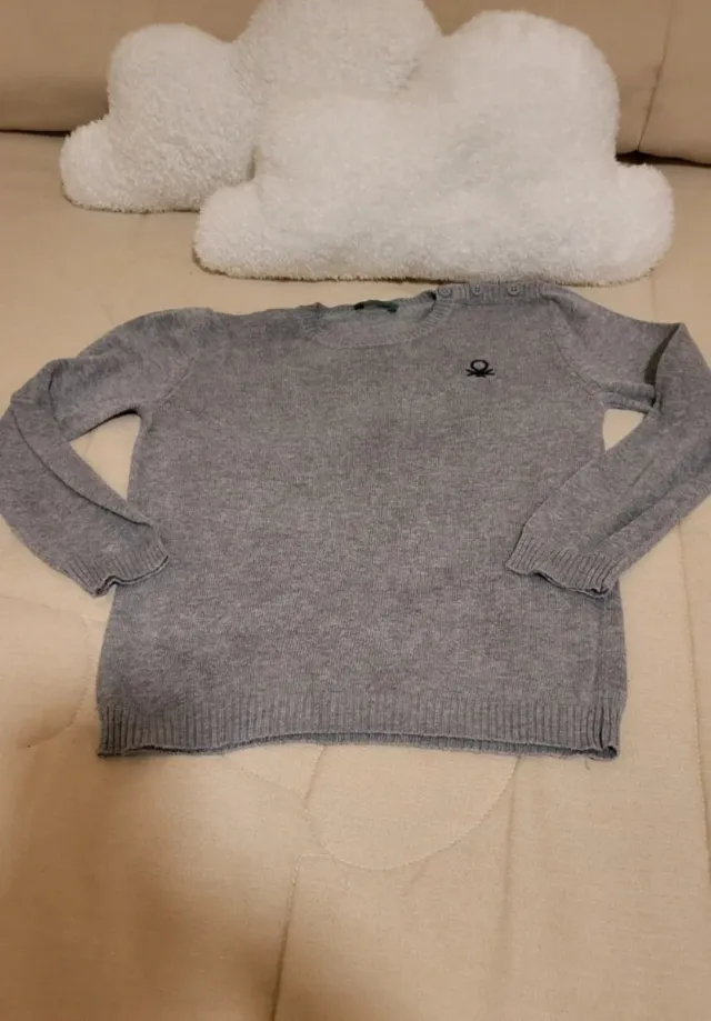 Jersey Benetton niño gris