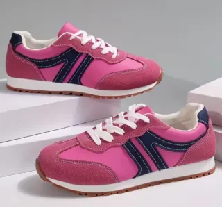 Zapatillas deportivas mujer rosa y azul