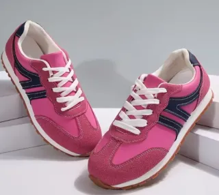 Zapatillas deportivas mujer rosa y azul