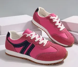 Zapatillas deportivas mujer rosa y azul