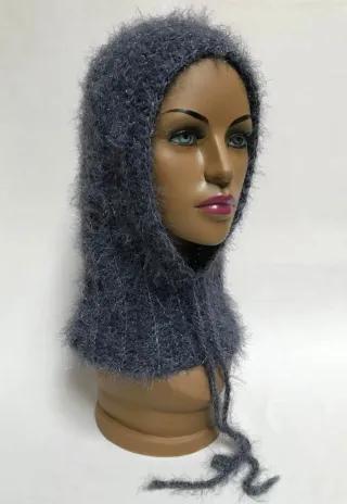 Passamontagna effetto pelliccia con lurex