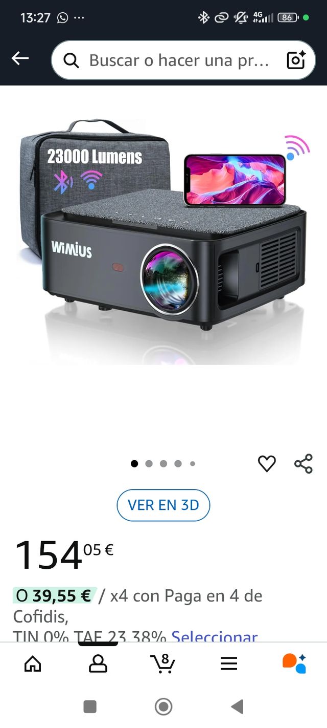 Proyector Wimius 1080p Nativo
