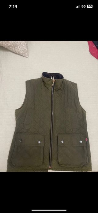 Chaleco acolchado verde hombre caza