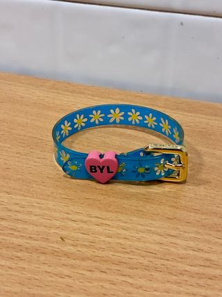 Pulsera Bimba y Lola Corazón BYL Azul Flores