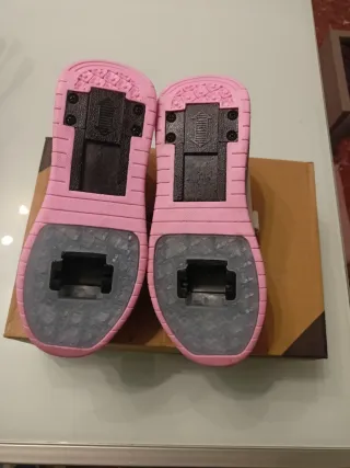 Scarpe bambina luci led e pattini n.34