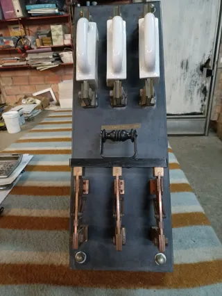 Interruptor Cuchillas Antiguo Gigante