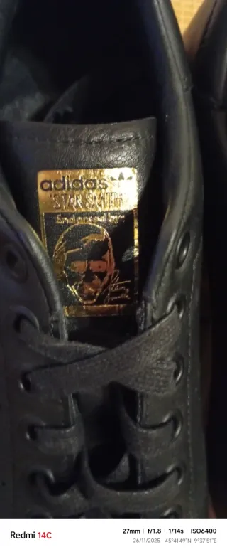 Scarpe Adidas Stan Smith nere oro