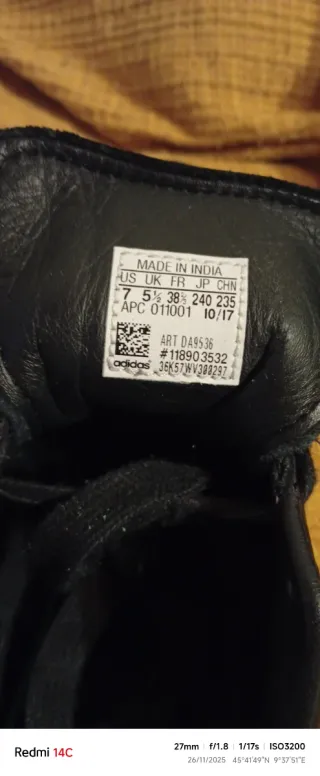 Scarpe Adidas Stan Smith nere oro