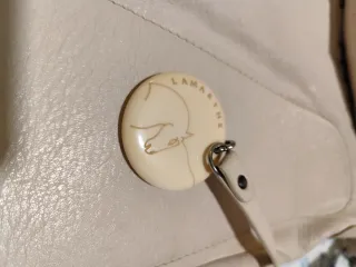 Bolso piel beige Lamarthe