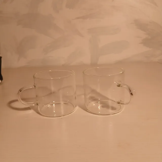 2 Tazze in Vetro Espresso 120 ml