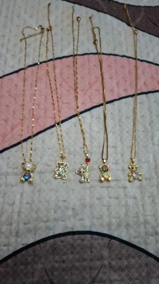 Collares de oso con diamantes de imitación