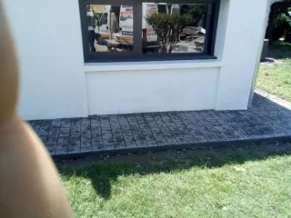 Cemento impreso para exteriores