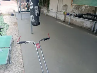 Cemento impreso para exteriores