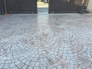 Cemento impreso para exteriores