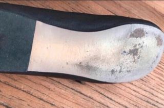 Bailarinas raso pompón negro T.40