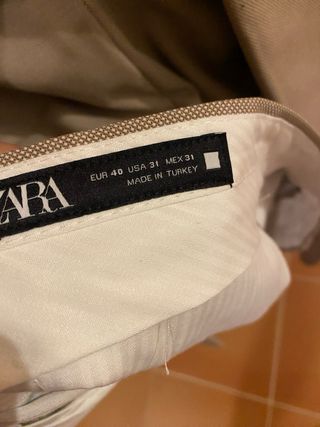 Traje Zara Beige Hombre