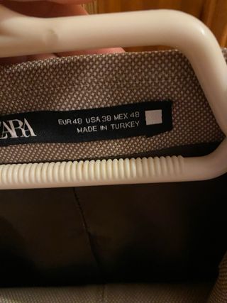 Traje Zara Beige Hombre