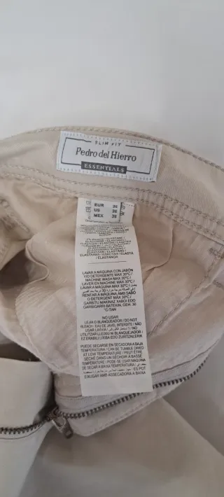Pantalón Pedro del Hierro Beige Talla 46