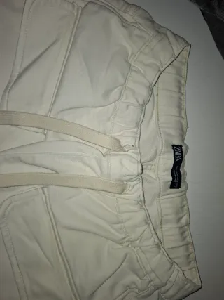 Jogger Cargo Zara Blanco Hombre