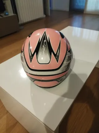 Casco Integral Moto Rosa talla 54 XS casi nuevo
