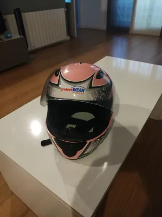 Casco Integral Moto Rosa talla 54 XS casi nuevo