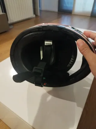 Casco Integral Moto Rosa talla 54 XS casi nuevo