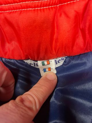Giacca Vintage Ellesse Sci Rossa/Bianca Tg. 54 XL