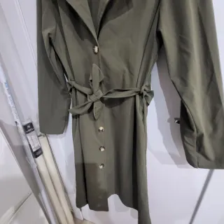 Gabardina verde talla única
