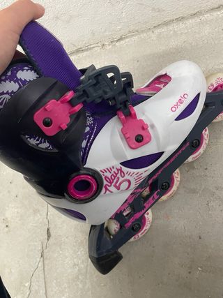 Patines niña Oxelo rosa y morado