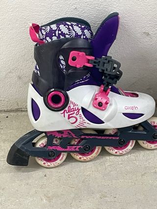 Patines niña Oxelo rosa y morado