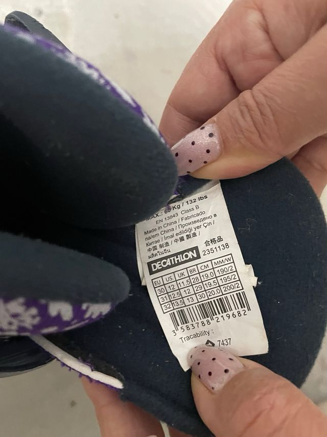 Patines niña Oxelo rosa y morado