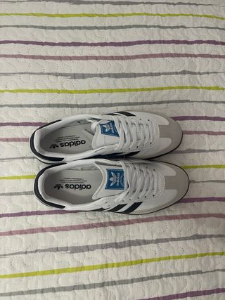 Adidas Samba Gris y Blanco