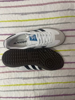 Adidas Samba Gris y Blanco