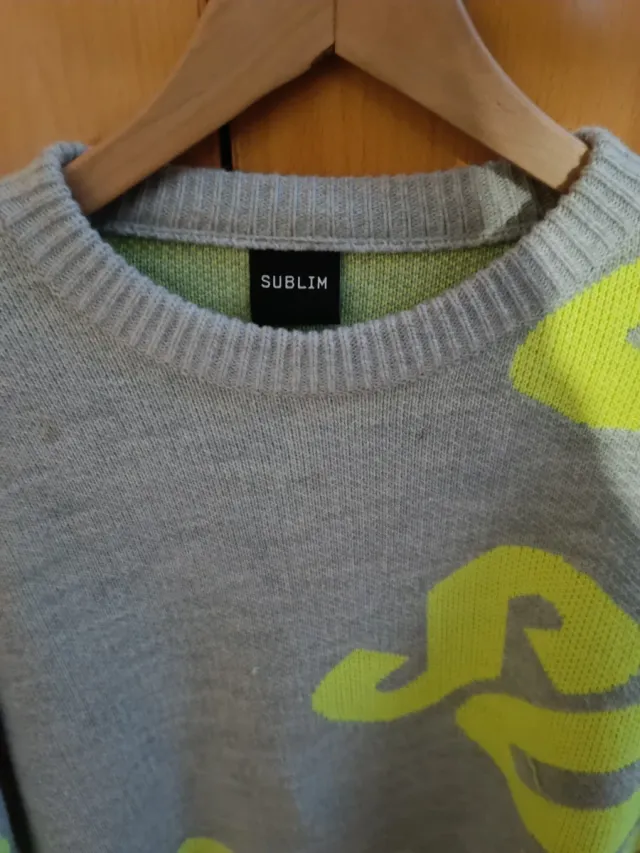 Jersey SUBLIM gris y amarillo