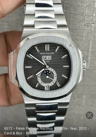 Patek Philippe Nautilus 5726/1A - 2012 regalalo !!